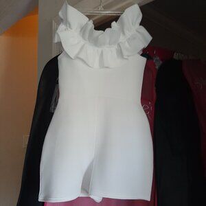 White Romper Size 4